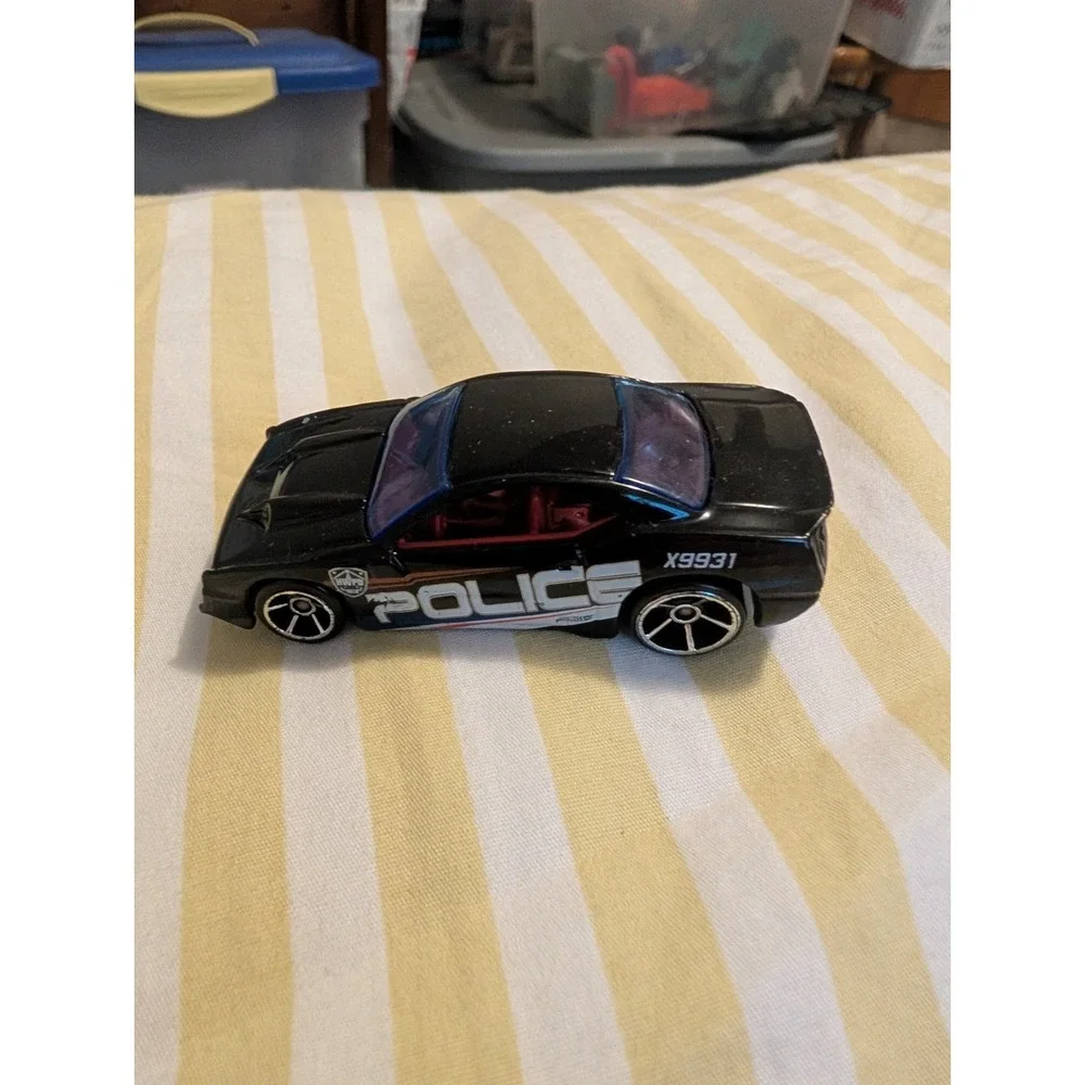 Hot Wheels 2003 Rapid Transit Police Car Black Diecast Toy Vehicle Mattel G43